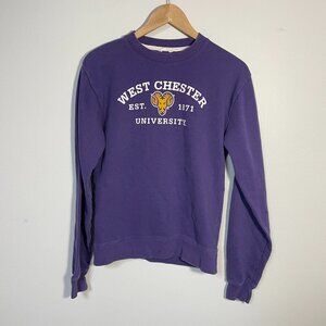 League 91 Purple West Chester University‎ Crewneck Sweatshirt Unisex Size Small
